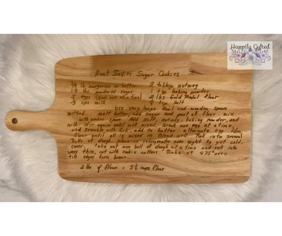 Personalized Wood Cutting Board