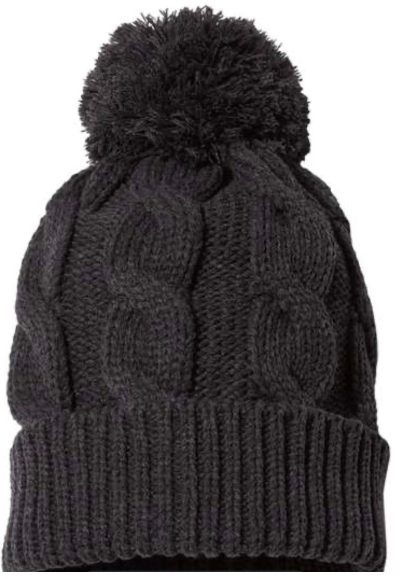 Custom Cable Knit Winter Hat