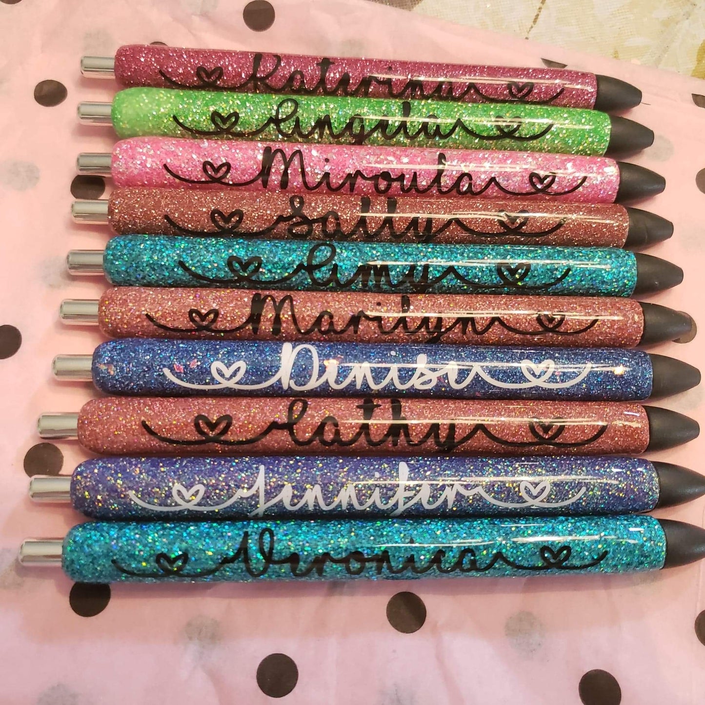 Personalized Glitter Epoxy Pen