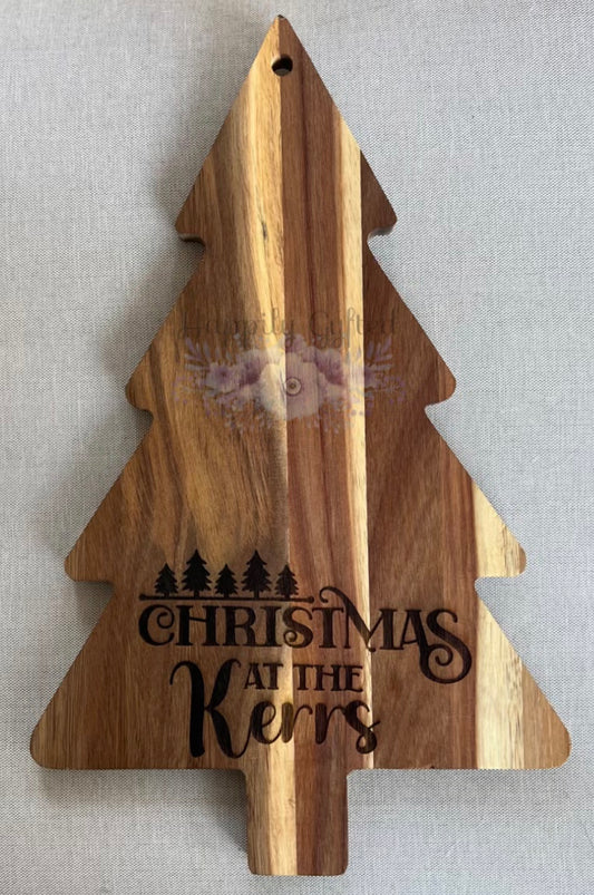 Personalized Christmas Tree Board