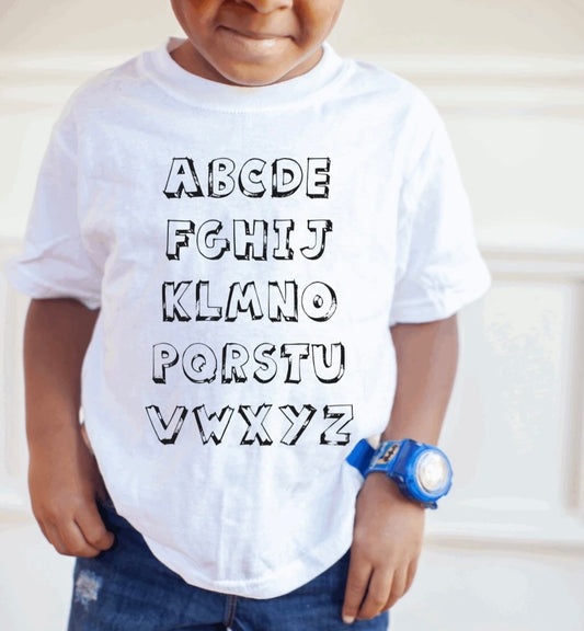 Alphabet Coloring Shirt