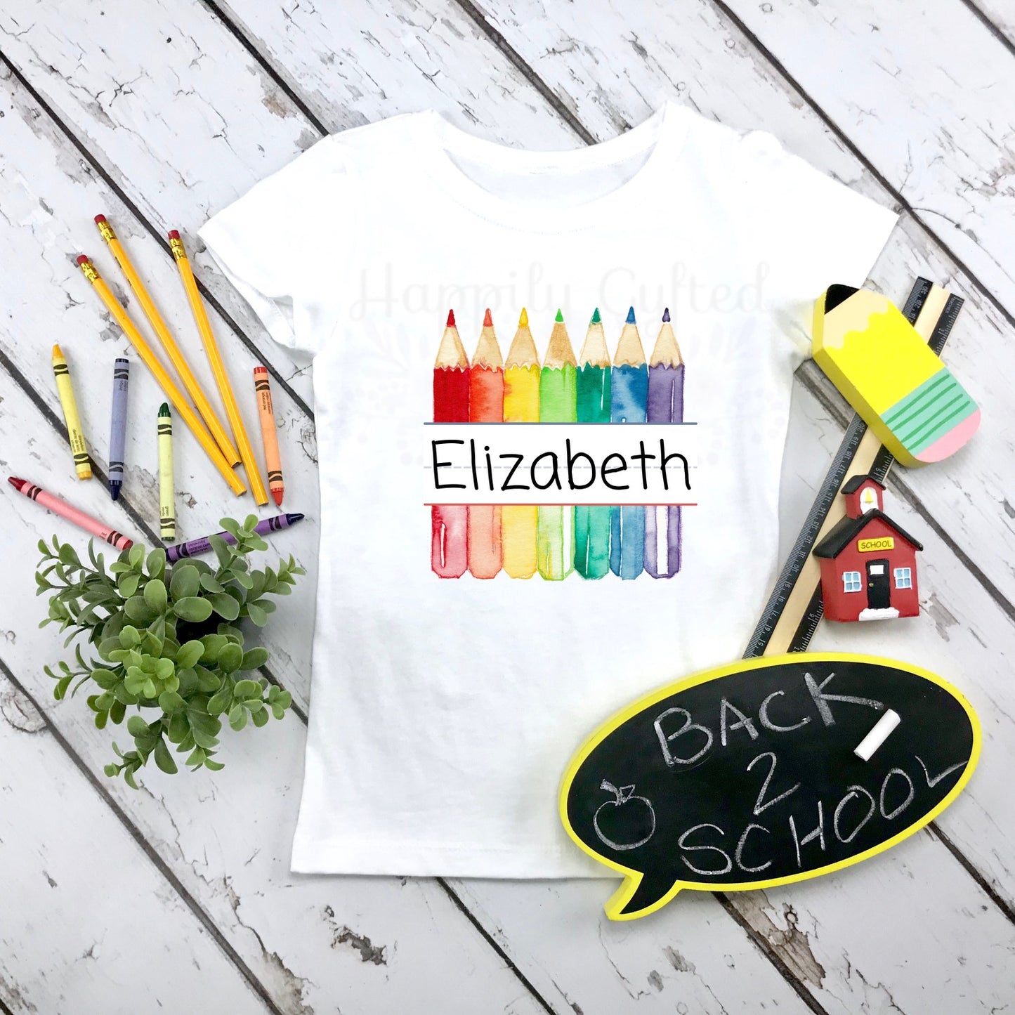 Personalized Crayons Shirt