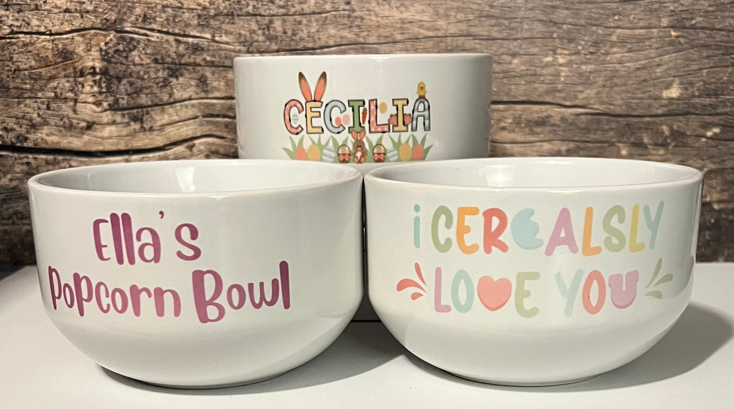 Personalized Bowls