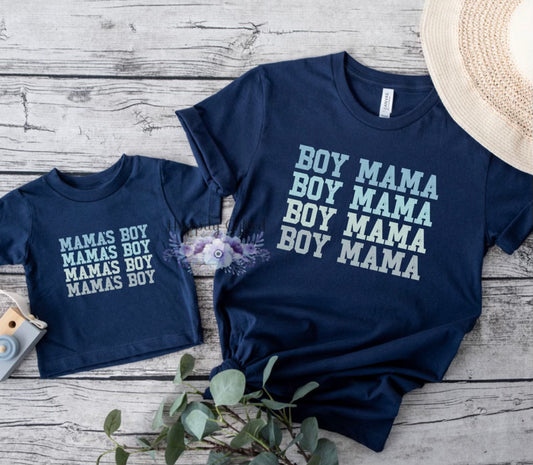 Boy Mama Mommy & Me Set